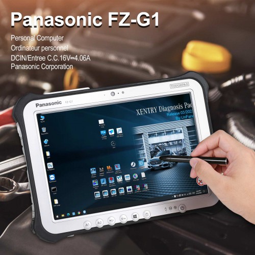 Second-hand Panasonic FZ-G1 I5 3rd generation 10.1" 8G Tablet With V2023.09 MB Star Xentry SSD 256GB Pre-installed