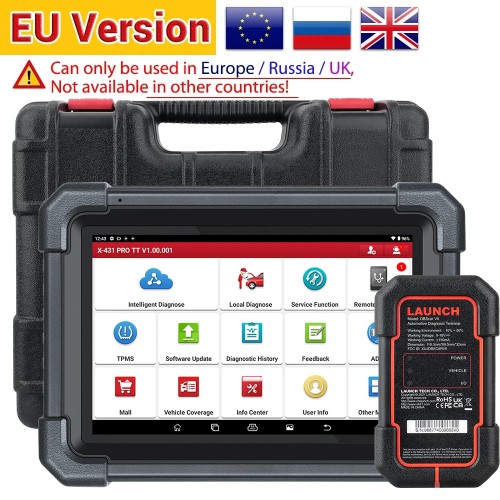 2024 Launch X431 PRO TT 8'inch Car Diagnostic Tool Supports CAN FD DoIP ECU Coding Come With DBScar VII