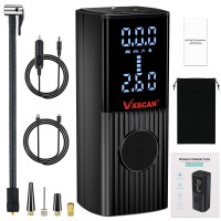 VXSCAN 180 PSI Tire Inflator Air Compressor Air Pump for Car Bike Motorcycle Ball 22 Cylinders 6000mAh Battery