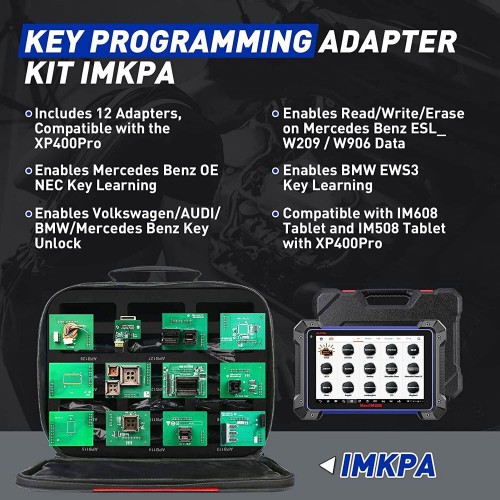 Full Kit Autel MaxiIM IM608 PRO II (Autel IM608 II) Plus IMKPA Accessories with Free G-Box3 and APB112