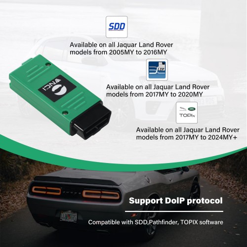 VNCI JLR DOIP Jaguar Land Rover Diagnostic Scanner Supports SDD Pathfinder Supports Online Programming