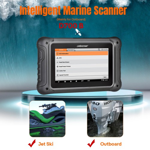 OBDSTAR D700 B (Mainly for Outboard) Intelligent Marine Scanner for Mercury for Parsun for Envinrude