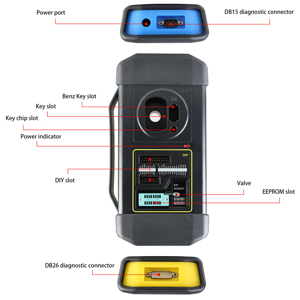 LAUNCH X431 V + PROS PRO 5 Auto OBD2 Diagnostic Scanner Bidirectional Key  Coding