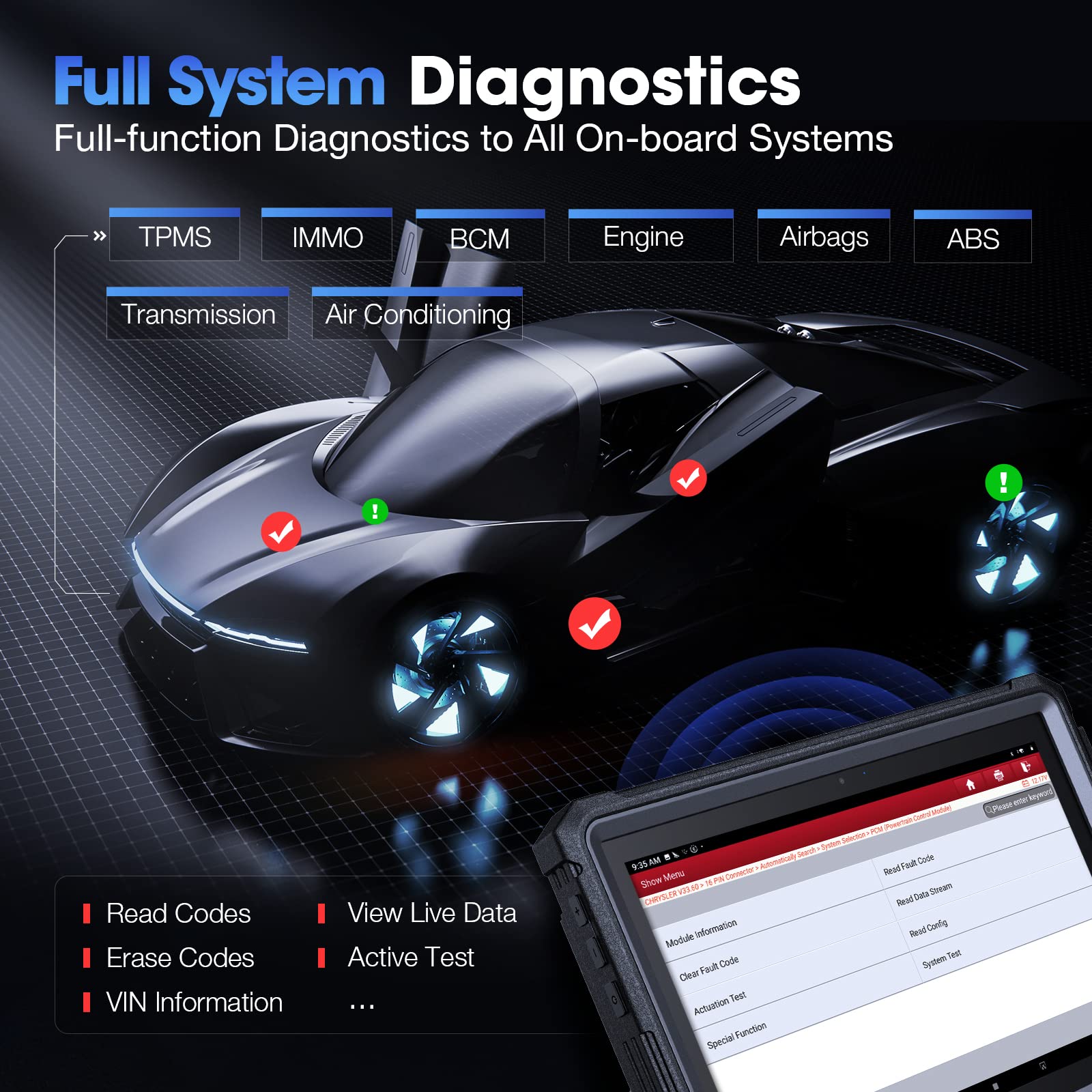LAUNCH X431 PRO5 Car Diagnostic Tools plus Launch X431 SmartLink C V2.0  Heavy Duty Module for 12V 